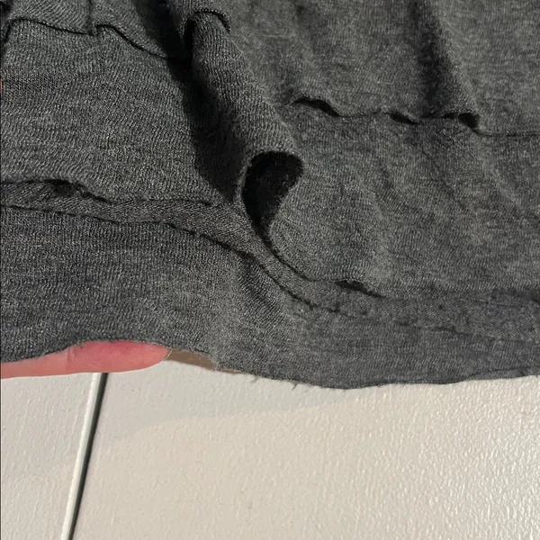Max studio tiered dress gray women’s size L long - Image 14