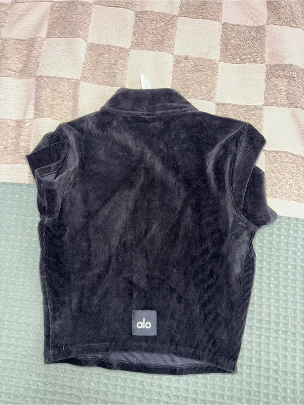NWOT Alo Yoga Micro Corduroy Winter Break Mock Neck size XS - Image 4