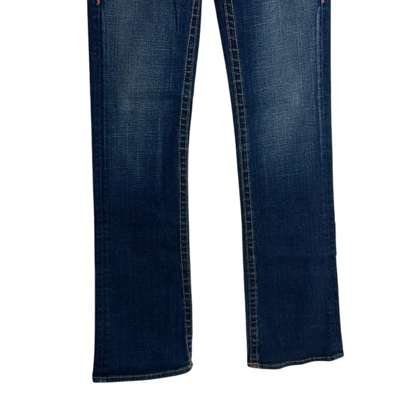 True Religion Women's Becky Bootcut Y2K Section Denim Jeans Blue Size 27‎ - Image 4