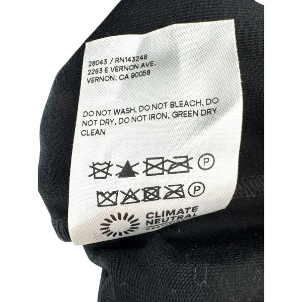 Reformation Vianna Black Long Sleeve Plunge Cutout Bodycon‎ Mini Dress XS - Image 2