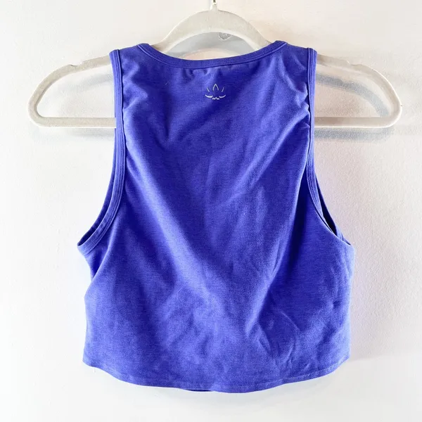 Beyond Yoga Sleeveless High Neck Cropped Tank Top Violet Purple Small - Image 2