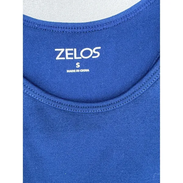 Zelos Tank Top Women Small Royal Blue Seamless Racerback Mesh Athletic Workout - Image 4