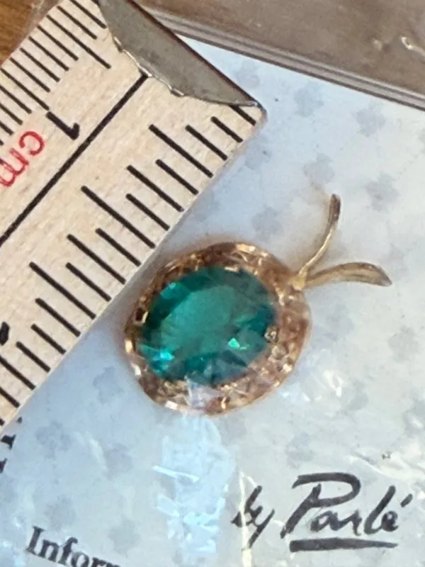Mount St. Helens Emerald Pendant By Parléb Oval Gemstone - Image 3