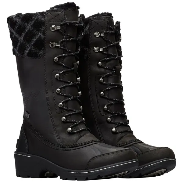 EUC Sorel Leather Whistler Tall Boots Black Size 8 - Image 2
