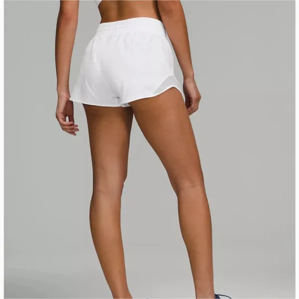 Lululemon Hotty Hot High-Rise Short 3” Sz 8 White Outdoor Casual Preppy Gorpcore - Image 2