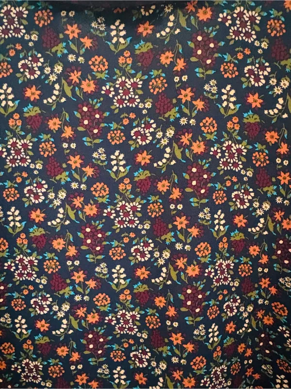 NWT!! LOFT Outlet Mixed Prints Floral Button Down Top - Image 8
