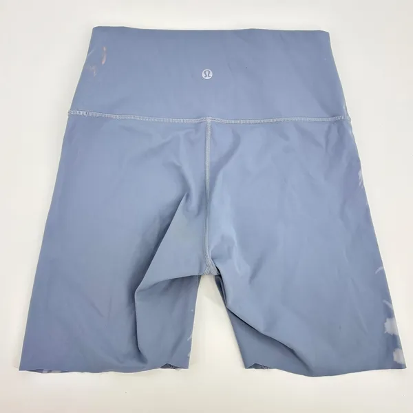 Lululemon High Rise Upcyled Tie Dye Blue White Biker Short Sz‎ 6 *Read* - Image 7