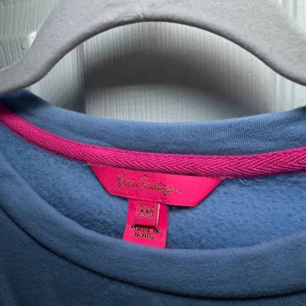 Lilly Pulitzer Suzy Scalloped Sweatshirt Pullover Top - Image 2