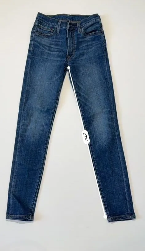 Frye Women's Addie Skinny Straight Leg Mid-Rise Dark Wash Jeans Size 27 - Image 4