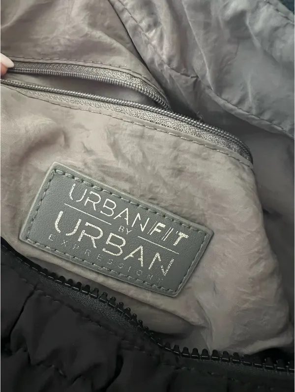 Urban Expression Urban Fit Puffer Expression Urban Quilted Hobo Tote Black - Image 5