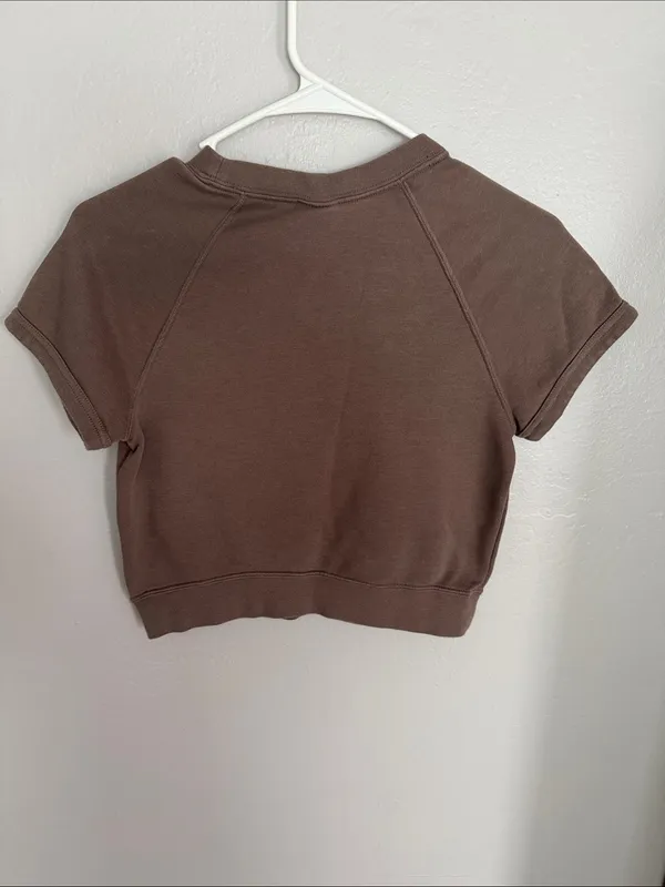 Nike chill terry top short sleeve cropped size XS - Image 5