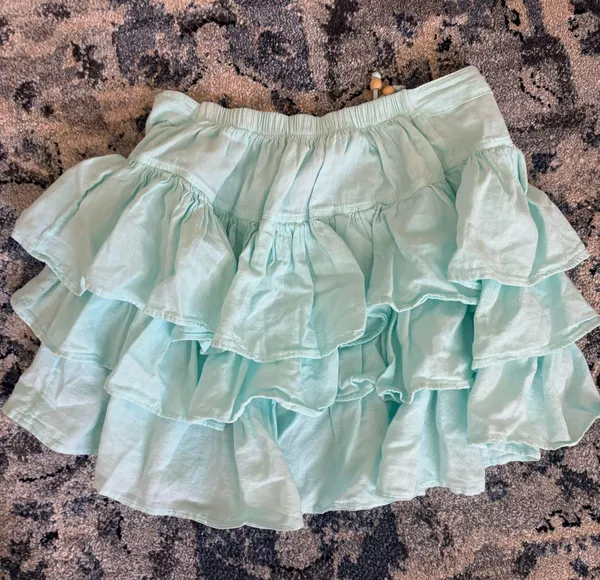 Blue Ruffle Skirt Size L - Image 3