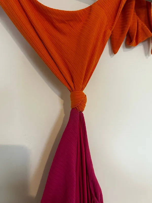 Hello Molly Color Block Cut Out Sides‎ Knot Mini Dress Size XS - Image 5