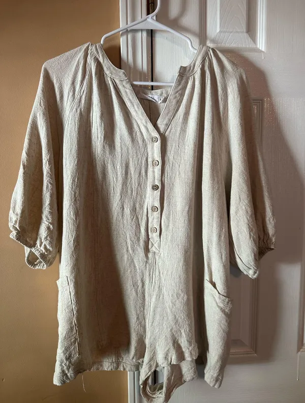 Talulah Cream Button Up Romper - Image 2