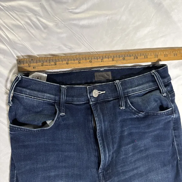 Mother Jeans The Hustler Sidewinder Tongue And Chic High Waisted 27 X 29 - Image 9