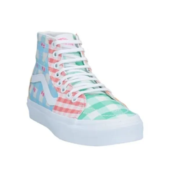 Vans Sk8 High Multicolor Gingham Cherry Tapered Checkerboard Womens Size: 7 - Image 4