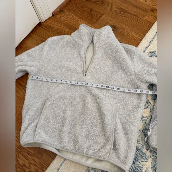 BAILEY 44 Women's Ivory Fleece 1/4 Zip Pullover size medium - Image 8