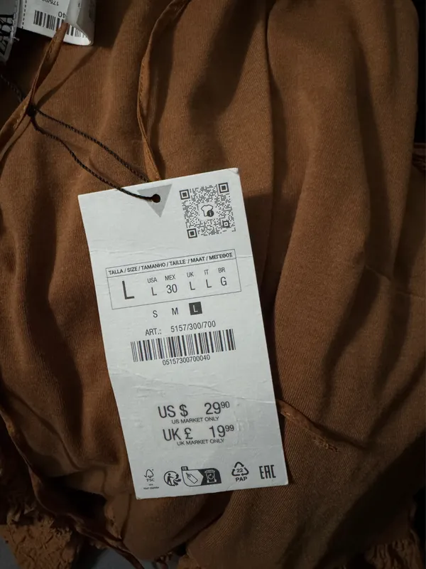 ZARA Textured Halter Top - Image 3