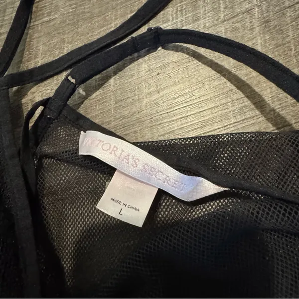 Victoria's Secret Black Lace Embroider Slip Dress - Image 3