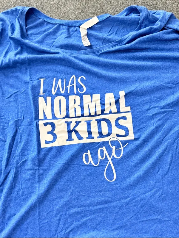 Bella Canvas Was Normal 3 Kids Ago graphic tee women medium casual athletic - Image 2
