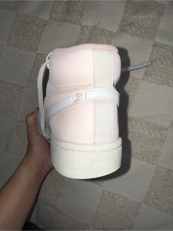 Nike Women’s‎ Pink Leather High-Top Sneakers size 10 - Image 3