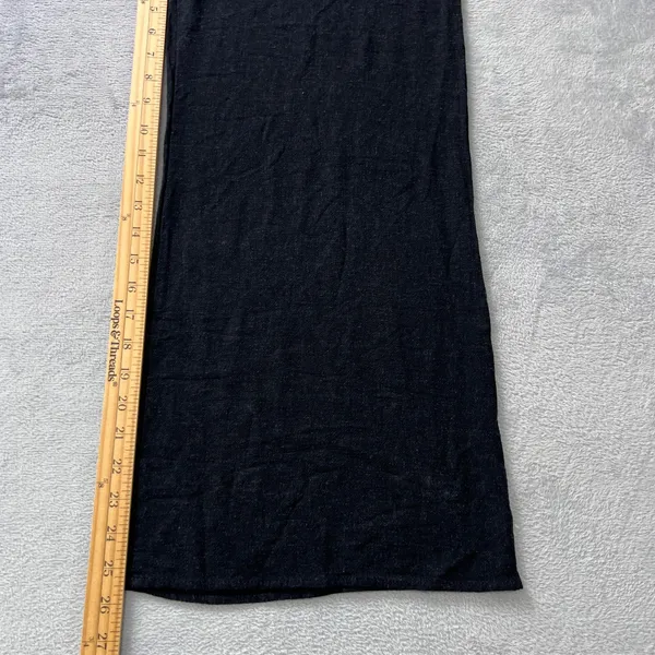 Carly Jean Los Angeles‎ Black Wide Leg Drawstring Lounge Pants Medium USA Made - Image 7