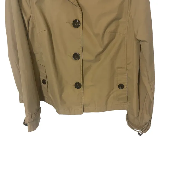 Merona Vintage Y2k Women's Size Large Tan Button Academia Jacket‎ Coat - Image 3