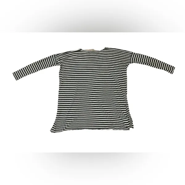 Free People Beach One Body Un Corp Green Striped Oversized Tunic Top Long Sleeve - Image 9