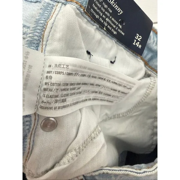 Abercrombie & Fitch the skinny high rise size 32/14 - Image 6