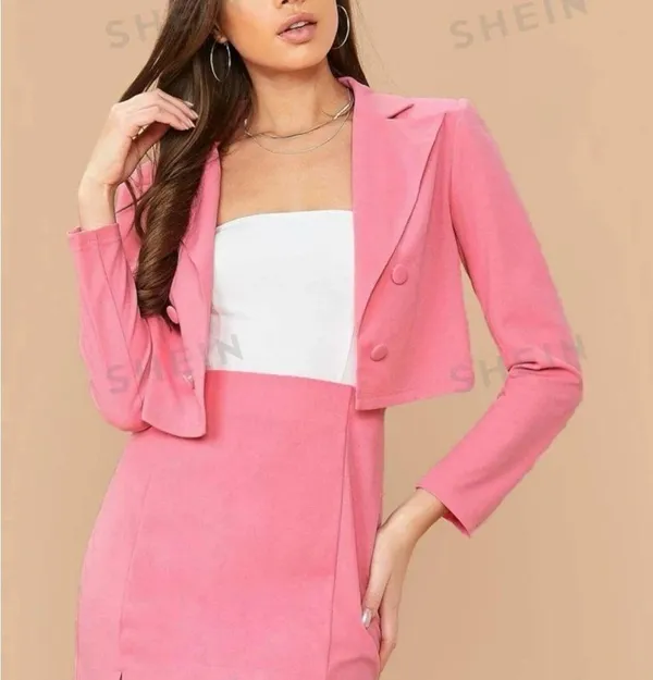 Two piece pink suit - Image 4