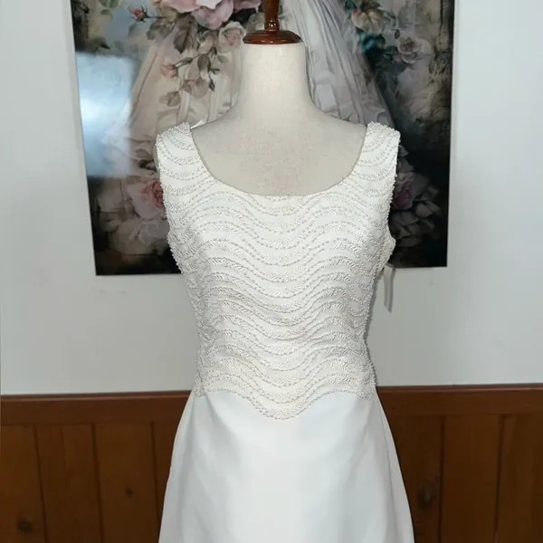 Stunning Vintage Y2K Oleg Cassini Wedding Gown! - Image 5