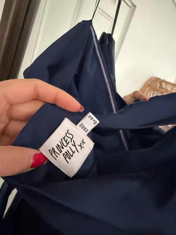Princess Polly Shaya Strapless Mini Dress Navy - Image 4