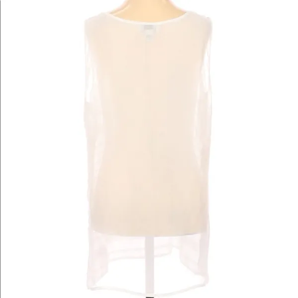 ANN Taylor LOFT size small white sheer top - Image 2