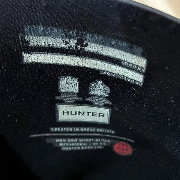 Hunter Black Rubber Boots Size 5M/6F - Image 5