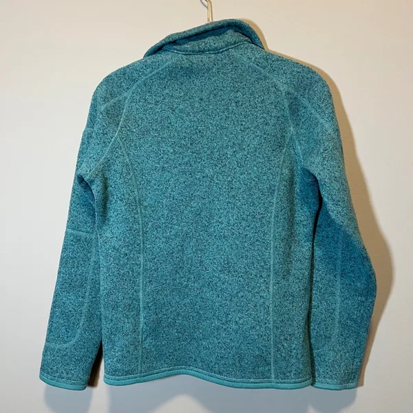 Patagonia Better Sweater 1/4 Zip Fleece Pullover Teal Heather Women's Small - Image 8