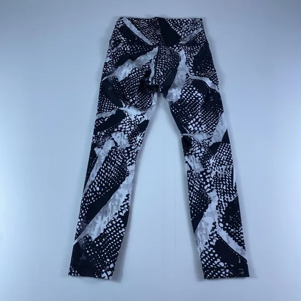 Lululemon Leggings Womens 6 Wunder Under High Rise Mist White Black LW6H08S SMWK - Image 4