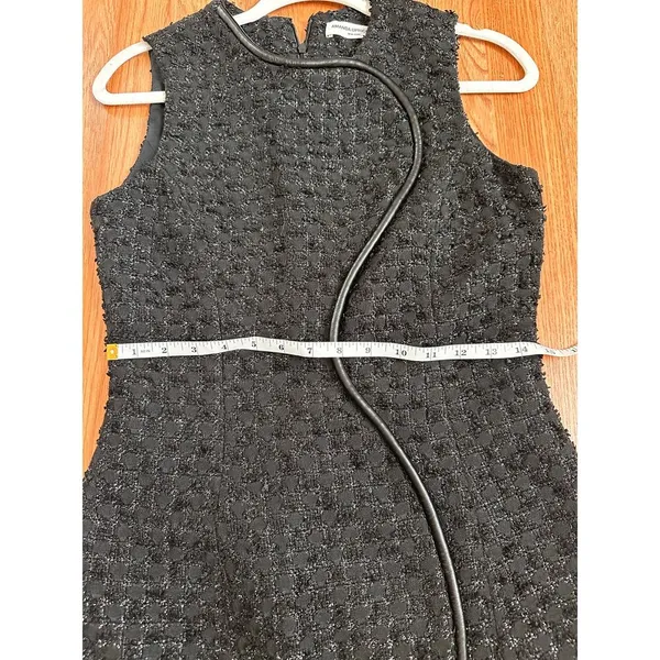 Amanda Uprichard Tweed Black Mini Dress size Small - Image 5
