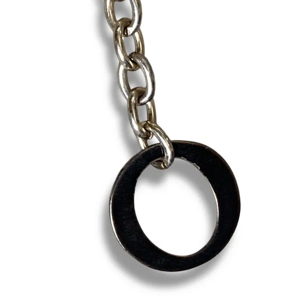 Chicos Black Gold Enamel Link Disc Chain Waist Belt Statement Accessory Boho‎ - Image 6