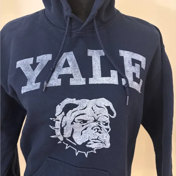 Women’s Yale Navy Hoodie sz S - Image 4