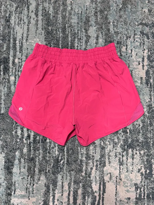 Lululemon Hotty Hot High-Rise 4" Lined Shorts 8 Raspberry Coulis - Image 3