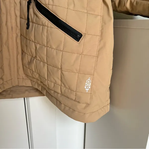 Free People FP Movement All Prepped Ski Jacket Coat in Almond Brown / Tan - NWT - Image 6