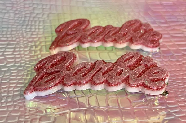 New Two Pc BARBIE Hair clips Pink - Image 4