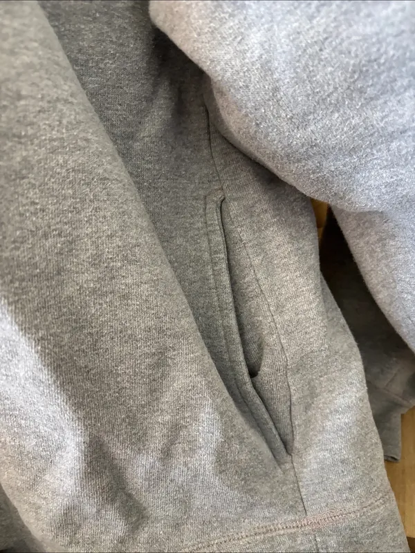 Russell Athletic Light Gray Quarter-Zip Sweatshirt XL - Image 4
