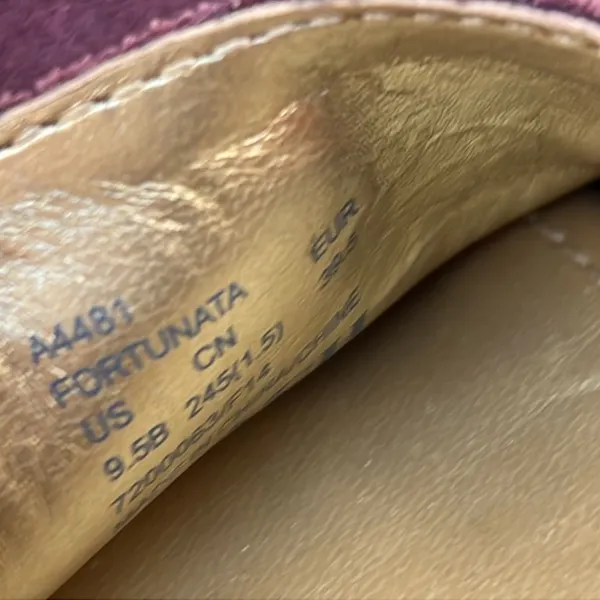 Coach fortunata maroon suede loafers - Image 8