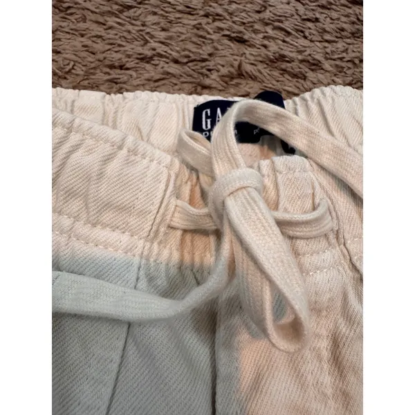 GAP Denim‎ Cream Pull-On Barrel Utility Pants XS - Image 2