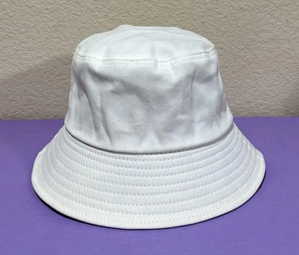 White Bucket Hat - Image 3