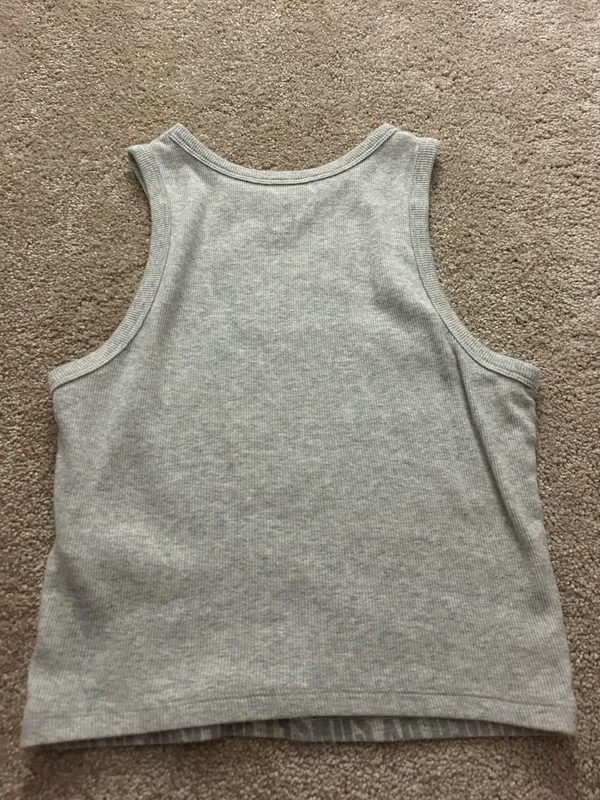 Hollister grey high neck tank top - Image 2