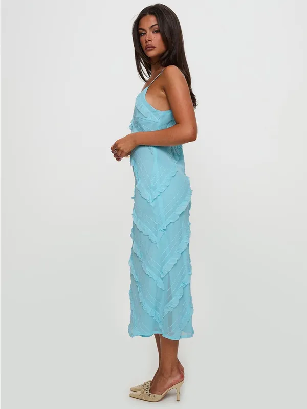 Princess Polly Lars Maxi Dress – Turquoise – US 10 - Image 6