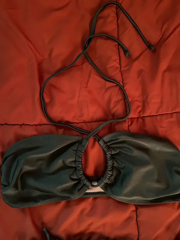 Cotton On Dark Green Brazilian Bikini Set - Image 3