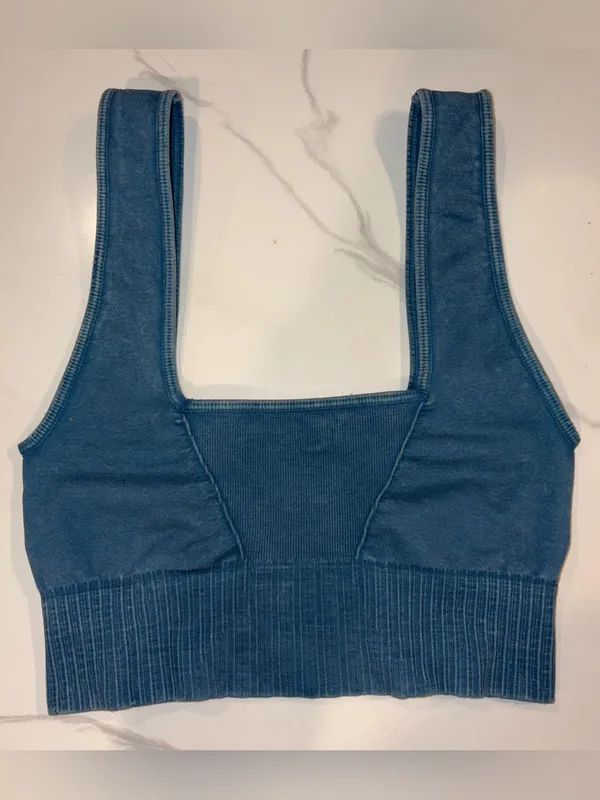 FP Movement Good Karma Square-Neck Bra Teal Size XS/S - Image 2
